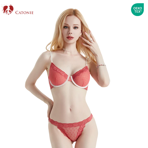 Lace-Trim Triangle Cup Bralette Lace-Trim Triangle Cup Bralette
