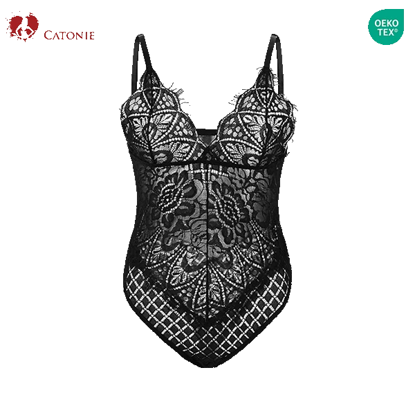 Lace Full Bodysuit Black manufacturers