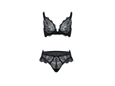 Black Lace Garter Set